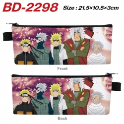 Naruto Anime PU Leather Zipper...