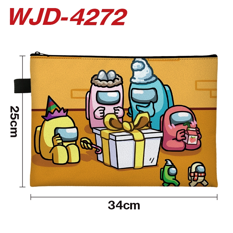 Among us Anime Full Color A4 Document Bag 34x25cm   WJD-4272