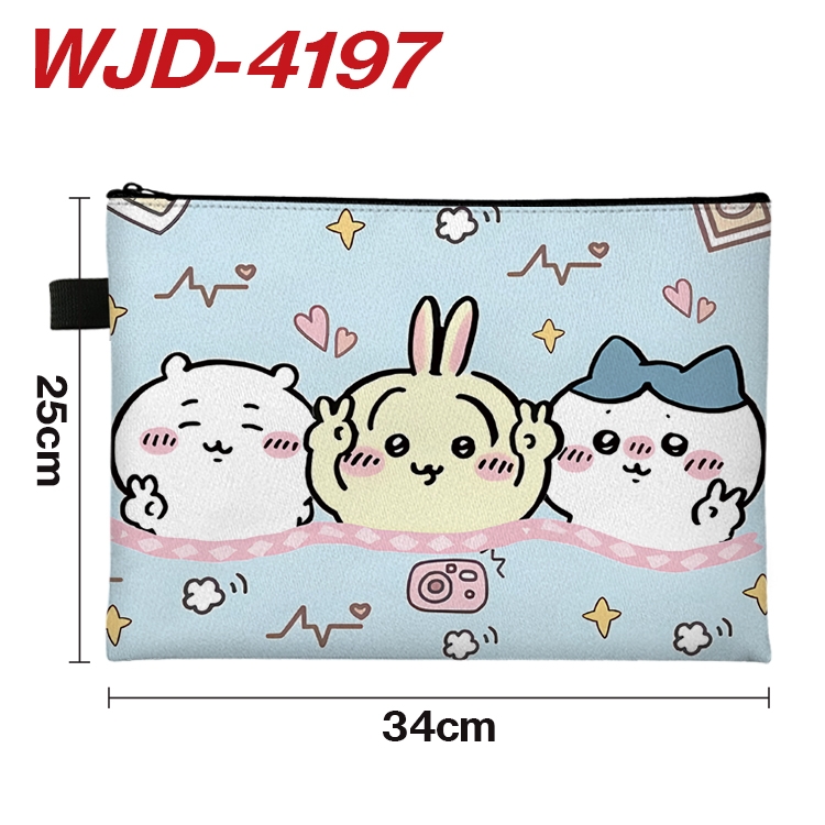 Chiikawa Anime Full Color A4 Document Bag 34x25cm WJD-4197