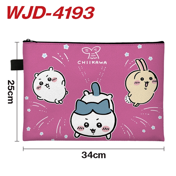 Chiikawa Anime Full Color A4 Document Bag 34x25cm   WJD-4193