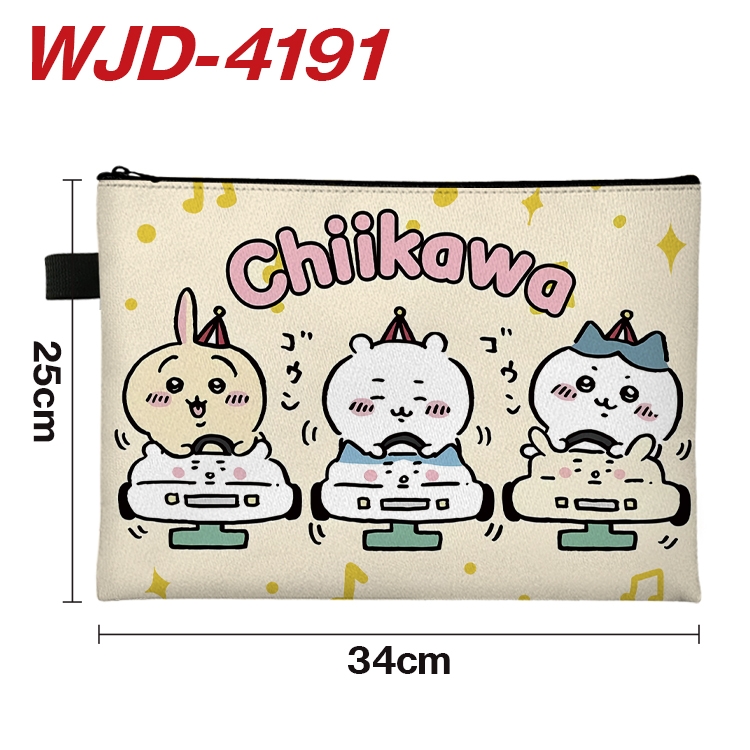 Chiikawa Anime Full Color A4 Document Bag 34x25cm  WJD-4191