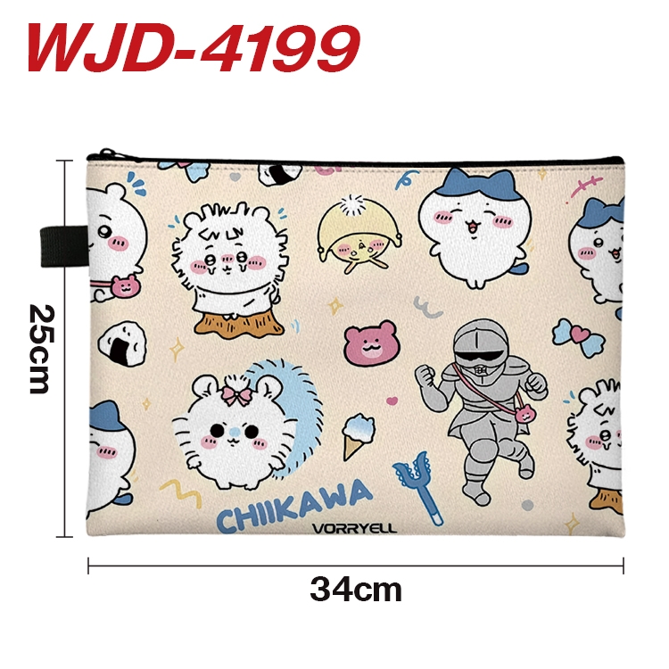 Chiikawa Anime Full Color A4 Document Bag 34x25cm WJD-4199