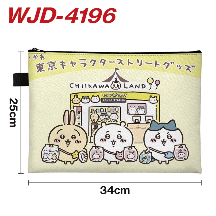 Chiikawa Anime Full Color A4 Document Bag 34x25cm WJD-4196