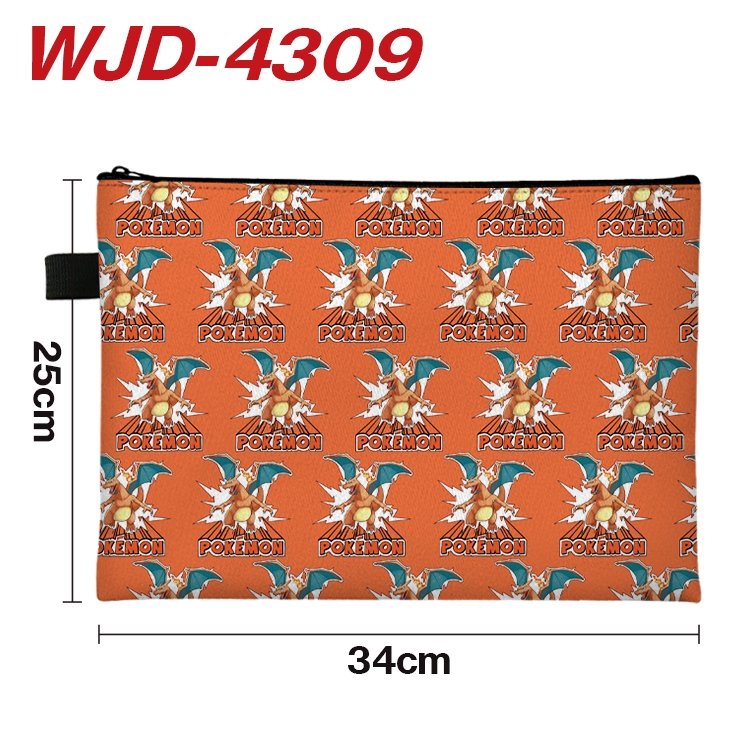 Pokemon Anime Full Color A4 Document Bag 34x25cm WJD-4309