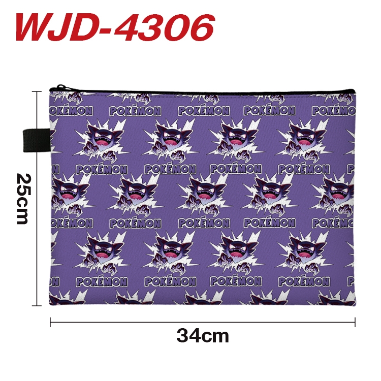 Pokemon Anime Full Color A4 Document Bag 34x25cm  WJD-4306