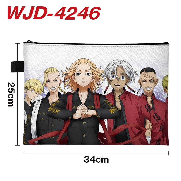 Tokyo Revengers Anime Full Color A4 Document Bag 34x25cm  WJD-4246