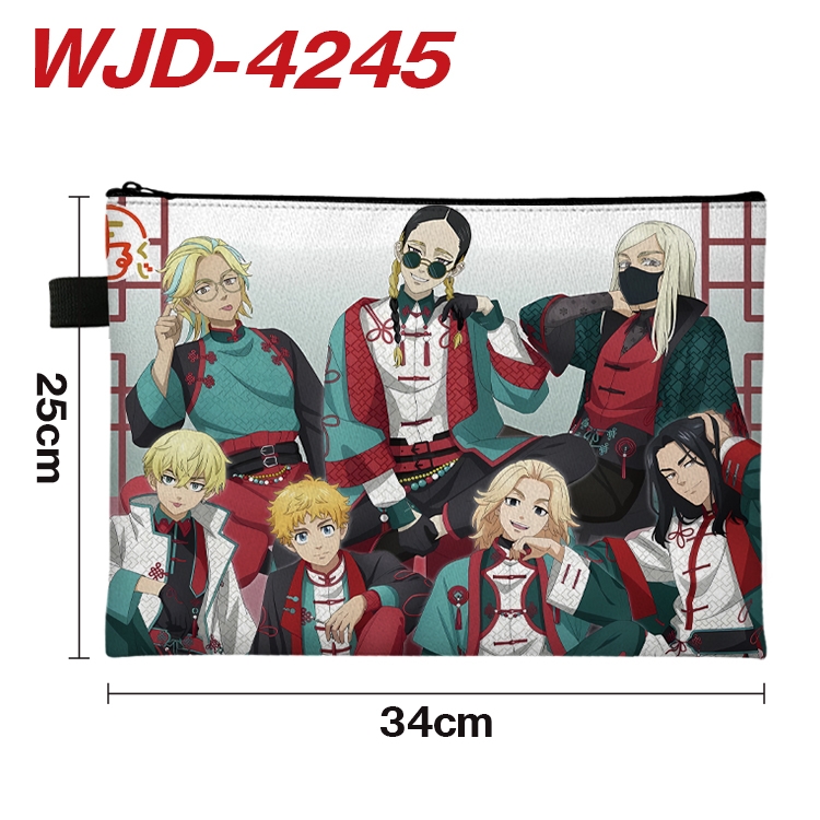 Tokyo Revengers Anime Full Color A4 Document Bag 34x25cm WJD-4245