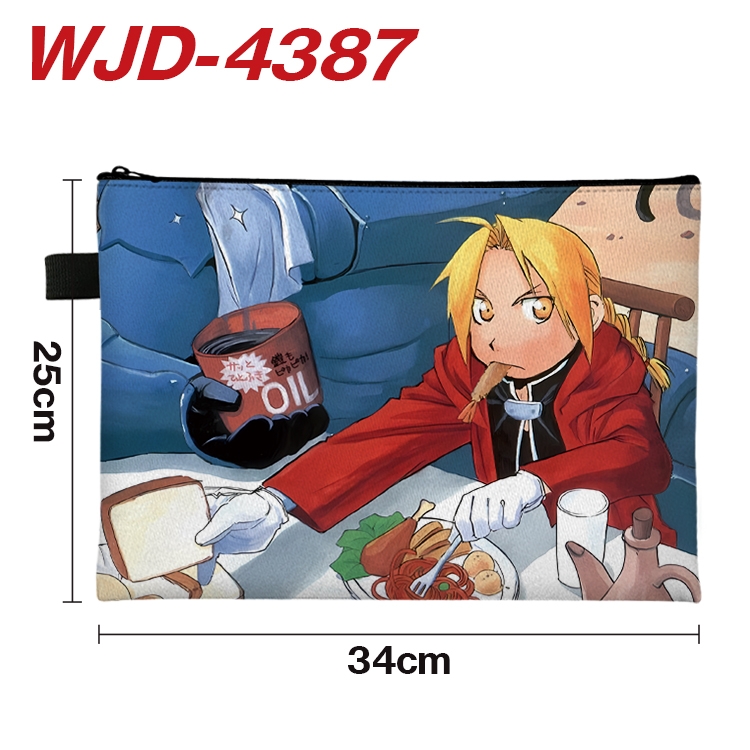 Fullmetal Alchemist Anime Full Color A4 Document Bag 34x25cm  WJD-4387