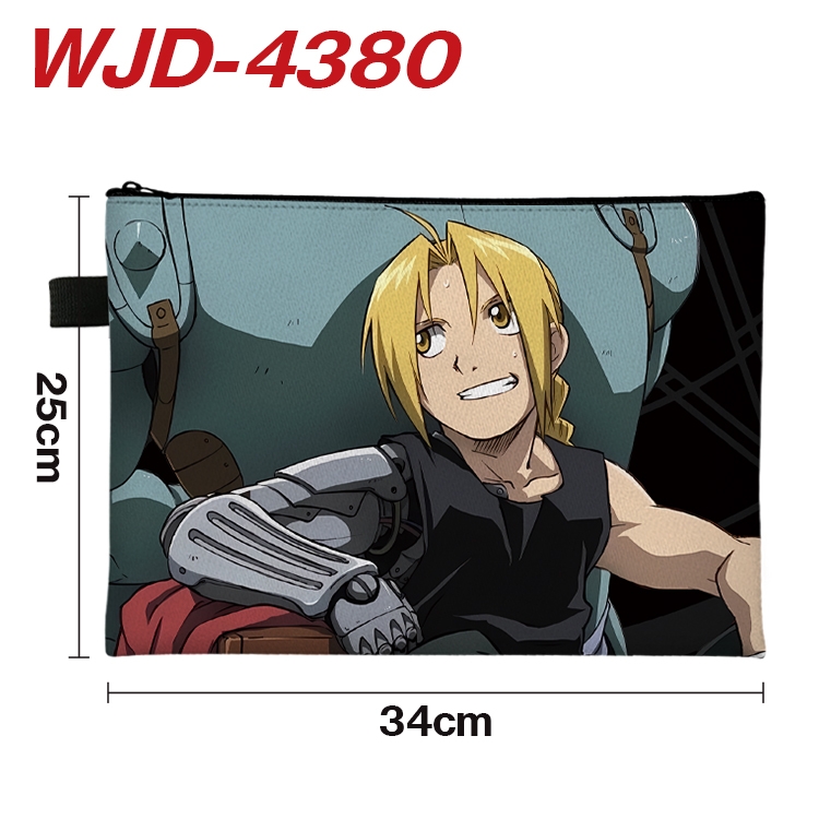 Fullmetal Alchemist Anime Full Color A4 Document Bag 34x25cm WJD-4380