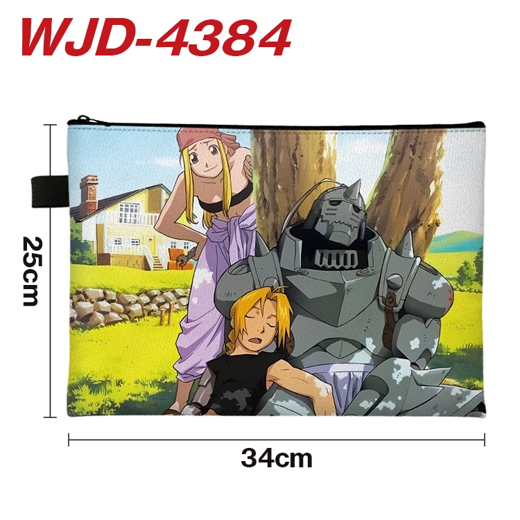 Fullmetal Alchemist Anime Full Color A4 Document Bag 34x25cm WJD-4384