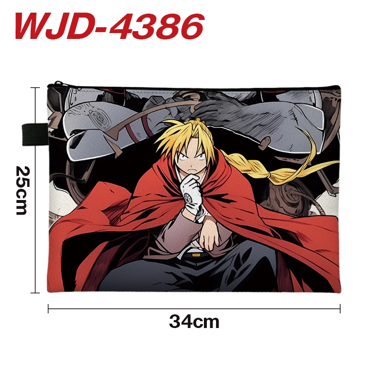 Fullmetal Alchemist Anime Full Color A4 Document Bag 34x25cm WJD-4386