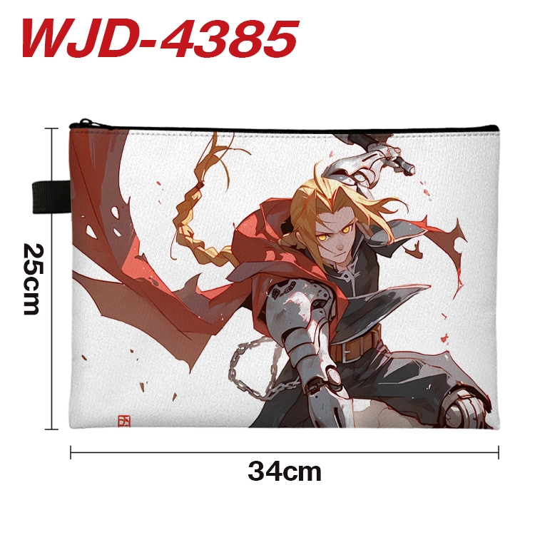 Fullmetal Alchemist Anime Full Color A4 Document Bag 34x25cm WJD-4385