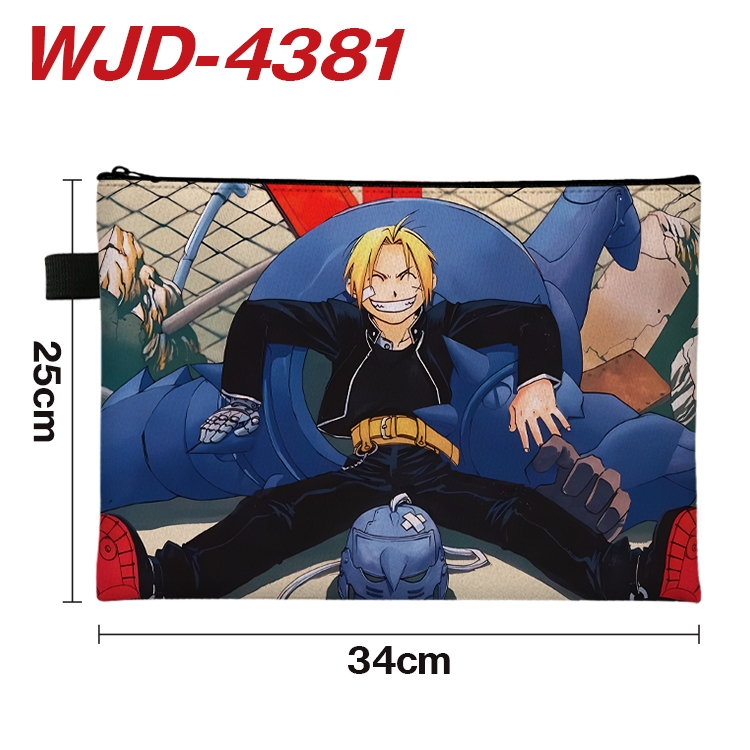 Fullmetal Alchemist Anime Full Color A4 Document Bag 34x25cm  WJD-4381