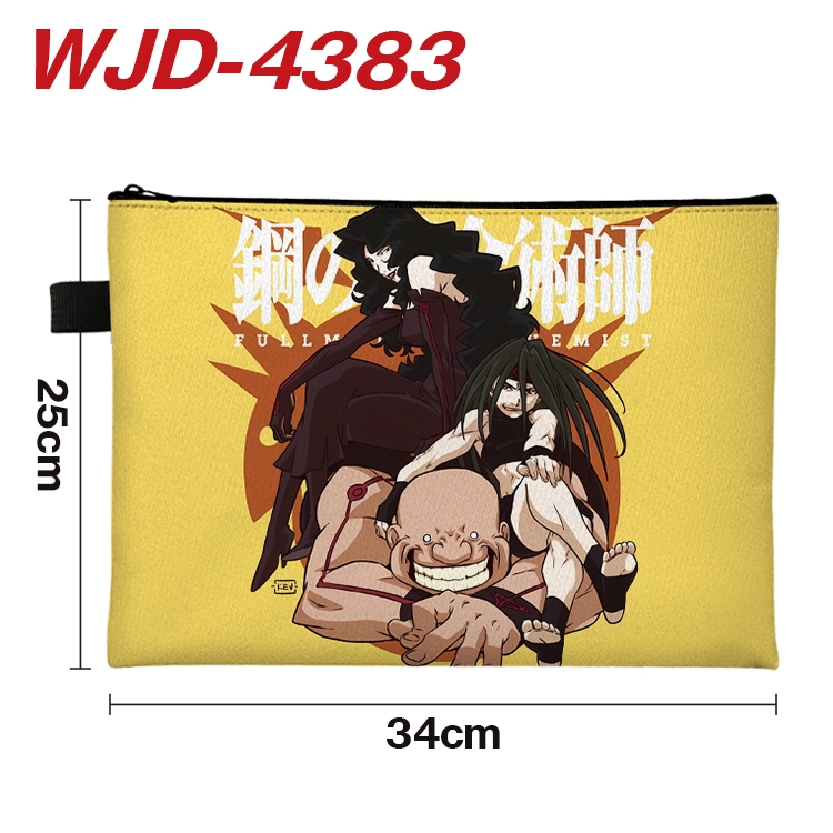 Fullmetal Alchemist Anime Full Color A4 Document Bag 34x25cm WJD-4383