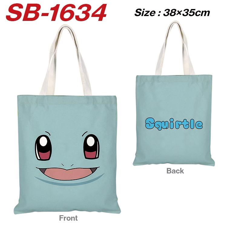 Pokemon Anime Canvas Handheld Shoulder Bag Handbag Shopping Bag 38X35CM  SB-1634