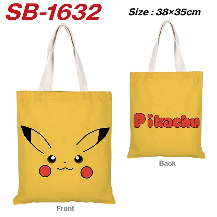 Pokemon Anime Canvas Handheld Shoulder Bag Handbag Shopping Bag 38X35CM  SB-1632