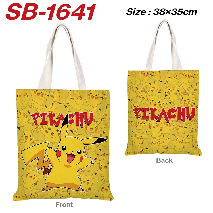 Pokemon Anime Canvas Handheld Shoulder Bag Handbag Shopping Bag 38X35CM SB-1641