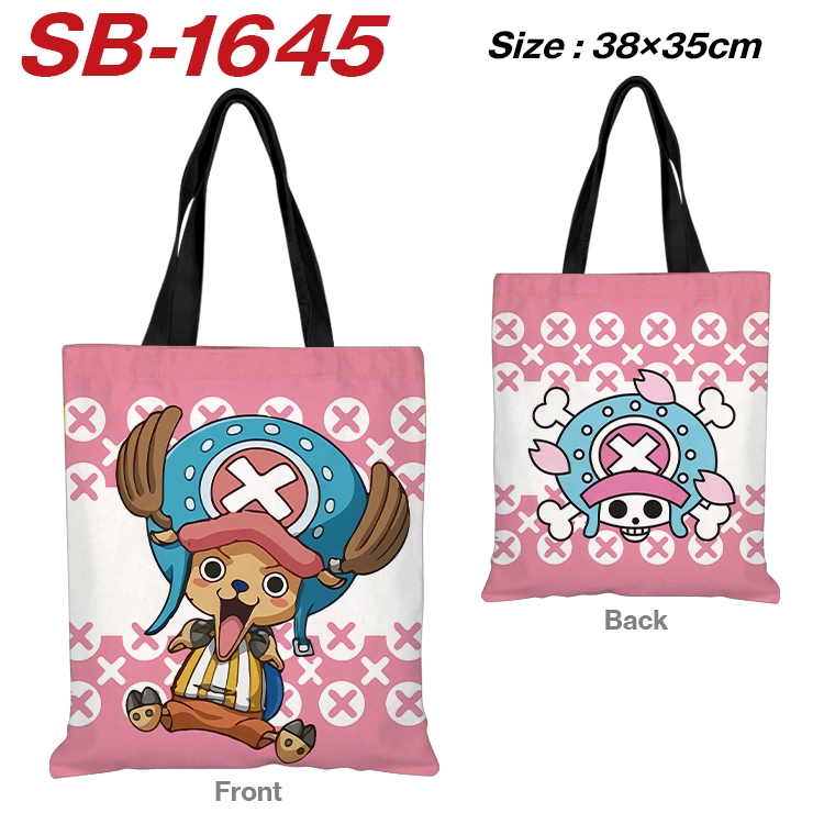 One Piece Anime Canvas Handheld Shoulder Bag Handbag Shopping Bag 38X35CM SB-1645