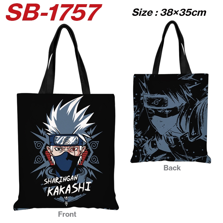 Naruto Anime Canvas Handheld Shoulder Bag Handbag Shopping Bag 38X35CM SB-1757