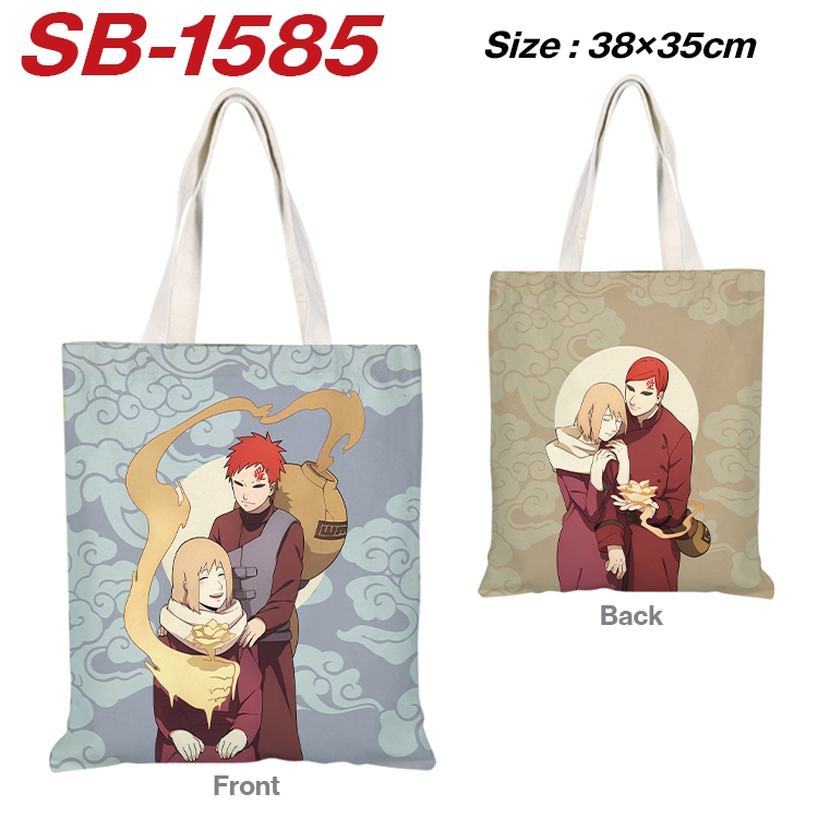 Naruto Anime Canvas Handheld Shoulder Bag Handbag Shopping Bag 38X35CMSB-1585