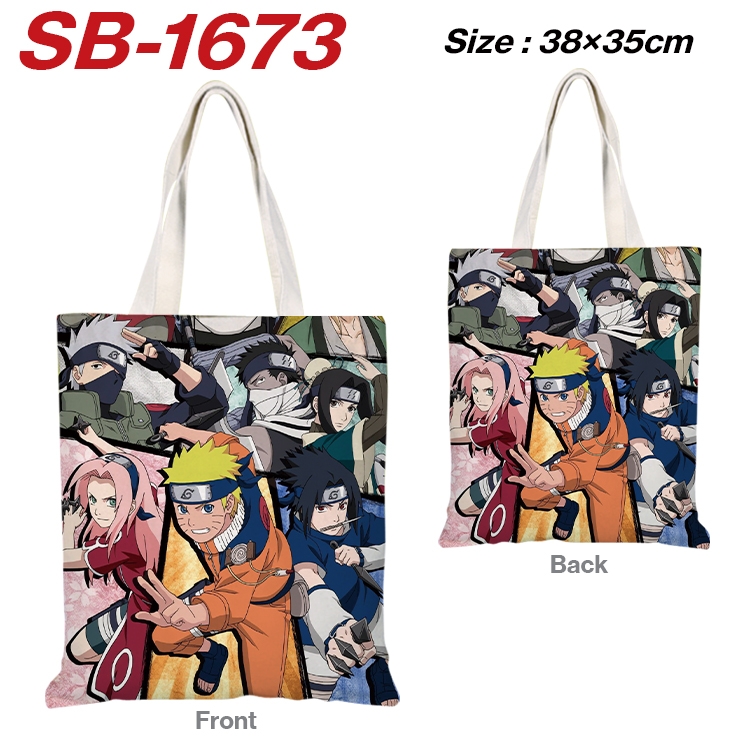 Naruto Anime Canvas Handheld Shoulder Bag Handbag Shopping Bag 38X35CM SB-1673