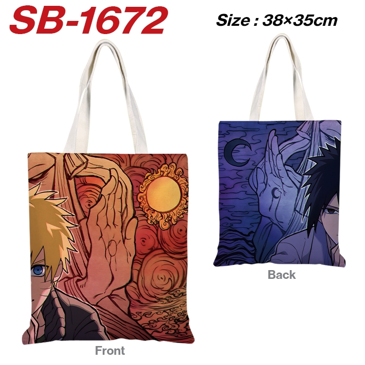 Naruto Anime Canvas Handheld Shoulder Bag Handbag Shopping Bag 38X35CM  SB-1672