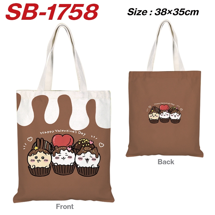 Chiikawa Anime Canvas Handheld Shoulder Bag Handbag Shopping Bag 38X35CM  SB-1758