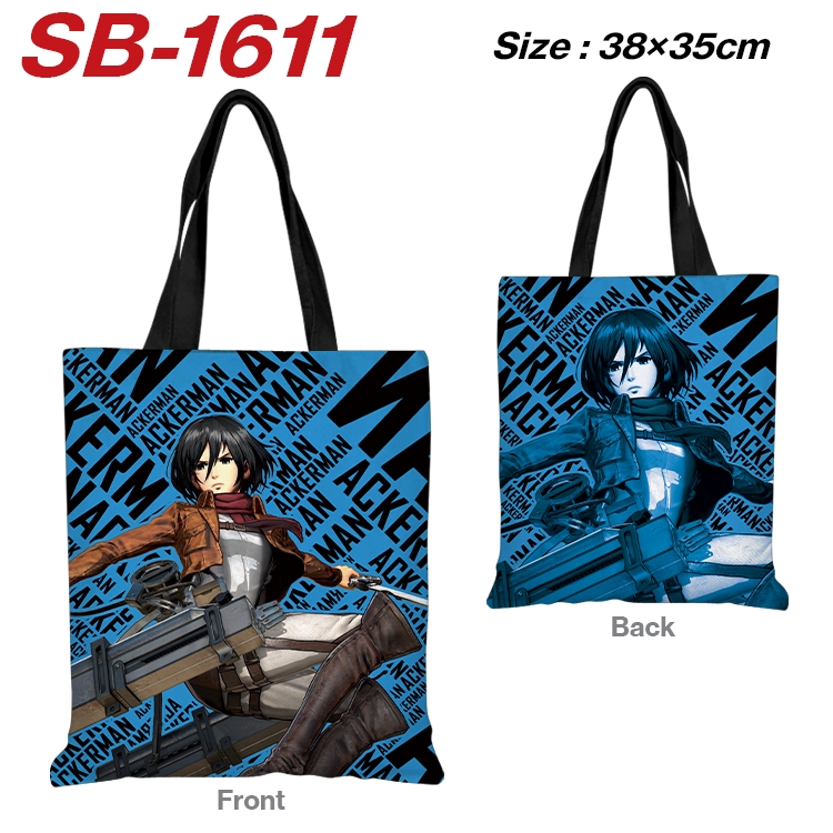 Shingeki no Kyojin Anime Canvas Handheld Shoulder Bag Handbag Shopping Bag 38X35CM SB-1611