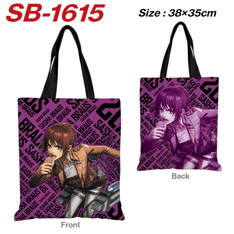 Shingeki no Kyojin Anime Canvas Handheld Shoulder Bag Handbag Shopping Bag 38X35CM SB-1615