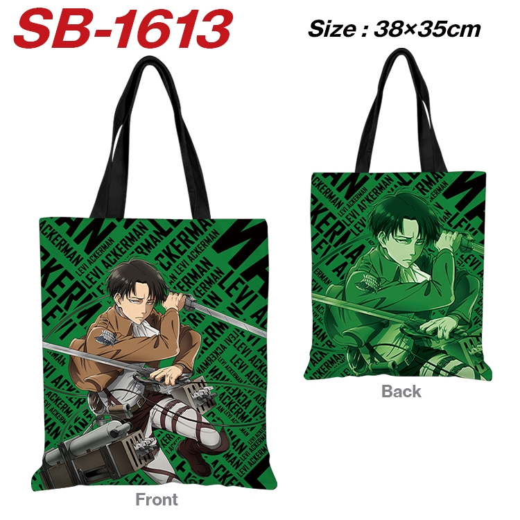 Shingeki no Kyojin Anime Canvas Handheld Shoulder Bag Handbag Shopping Bag 38X35CM SB-1613