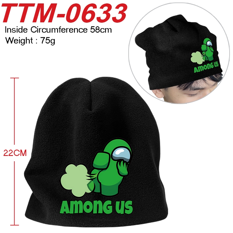 Among us Anime full-color printed plush hat 58cm TTM-0633