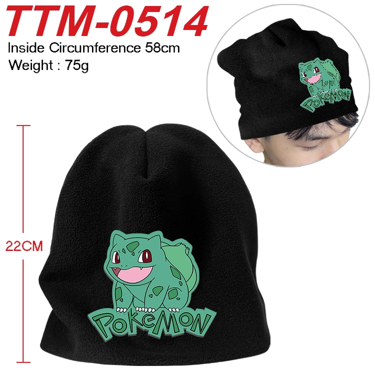 Pokemon Anime full-color printed plush hat 58cm  TTM-0514