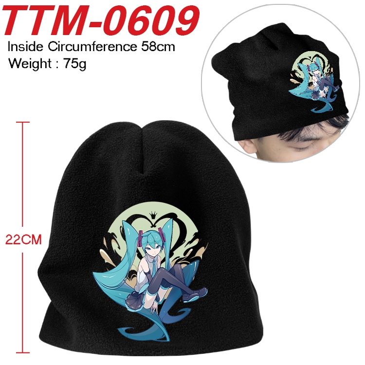 Hatsune Miku Anime full-color printed plush hat 58cm  TTM-0609