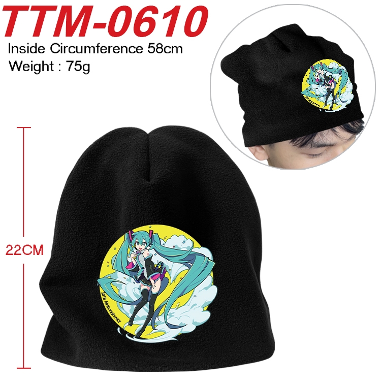 Hatsune Miku Anime full-color printed plush hat 58cm TTM-0610