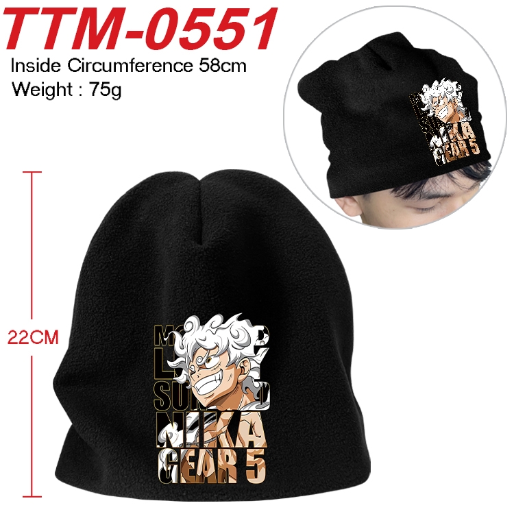 One Piece Anime full-color printed plush hat 58cm  TTM-0551