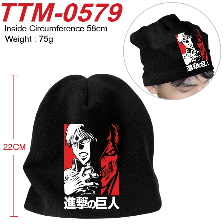 Shingeki no Kyojin Anime full-color printed plush hat 58cm  TTM-0579