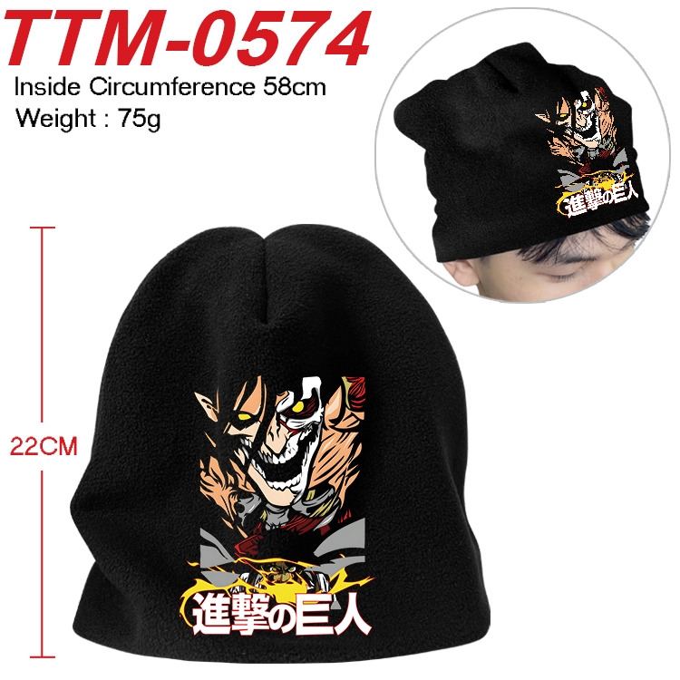 Shingeki no Kyojin Anime full-color printed plush hat 58cm  TTM-0574