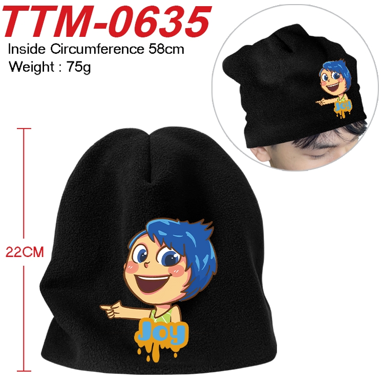 Inside Out Anime full-color printed plush hat 58cm TTM-0635