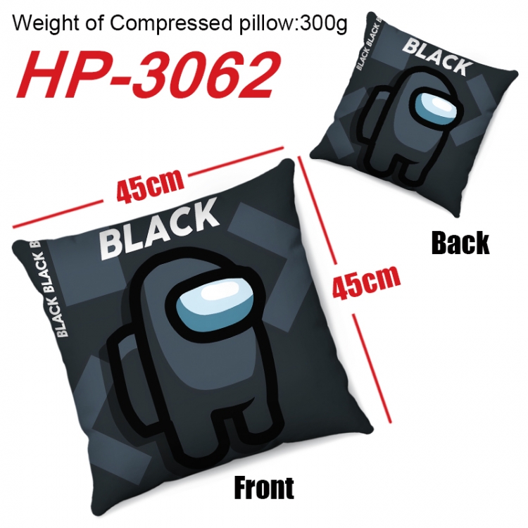 Among us Anime digital printing double-sided printed pillow 45X45cm NO FILLING HP-3062