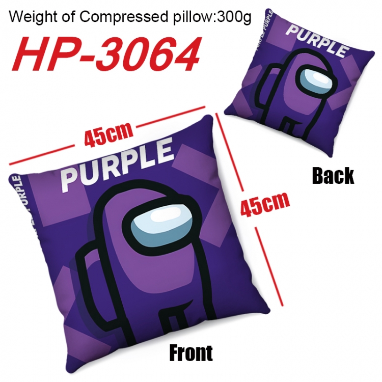 Among us Anime digital printing double-sided printed pillow 45X45cm NO FILLING HP-3064