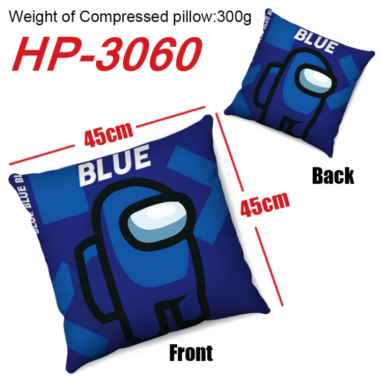 Among us Anime digital printing double-sided printed pillow 45X45cm NO FILLING HP-3060