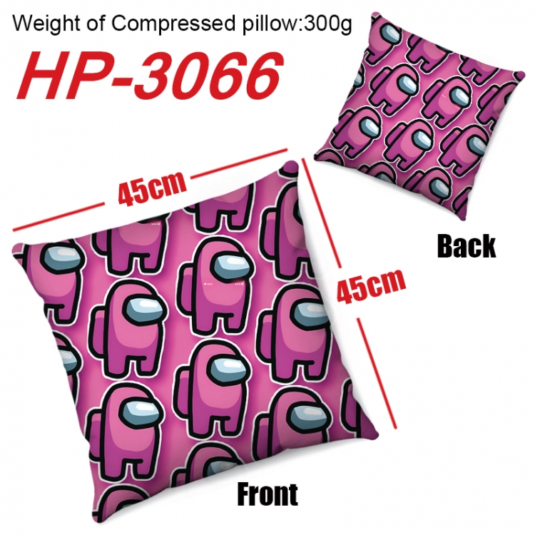 Among us Anime digital printing double-sided printed pillow 45X45cm NO FILLING HP-3066