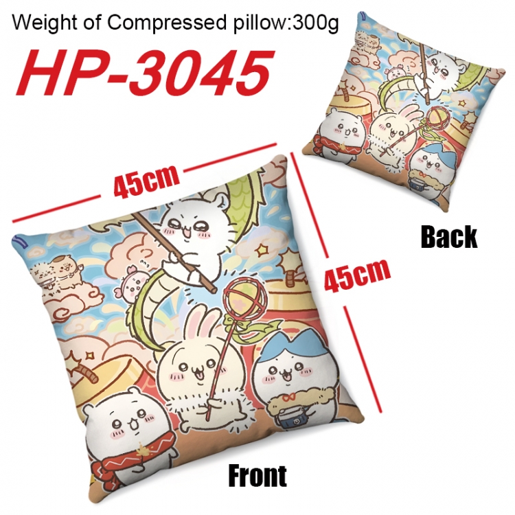 Chiikawa Anime digital printing double-sided printed pillow 45X45cm NO FILLING  HP-3045