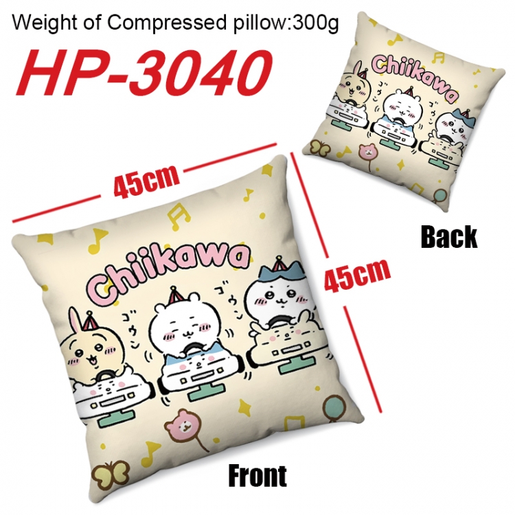 Chiikawa Anime digital printing double-sided printed pillow 45X45cm NO FILLING HP-3040