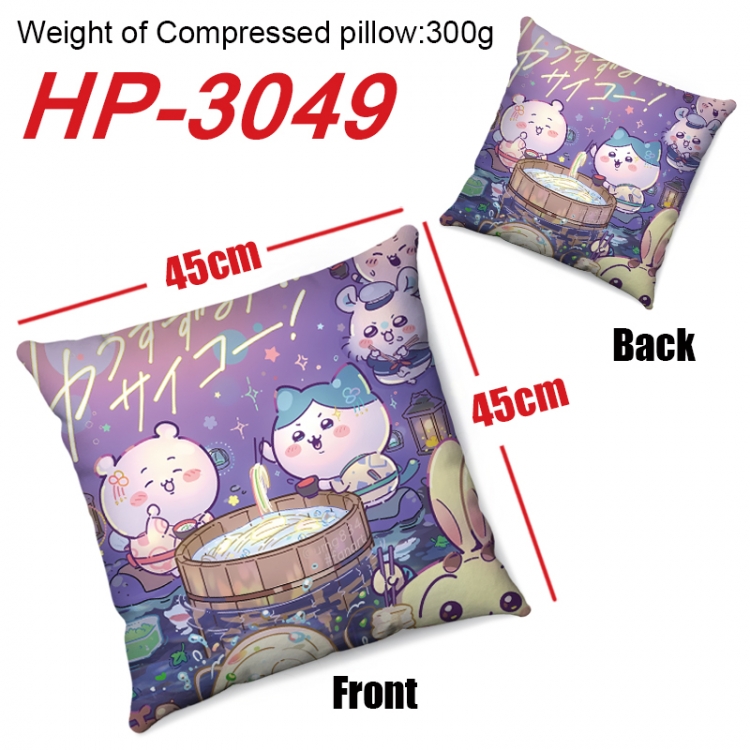 Chiikawa Anime digital printing double-sided printed pillow 45X45cm NO FILLING HP-3049