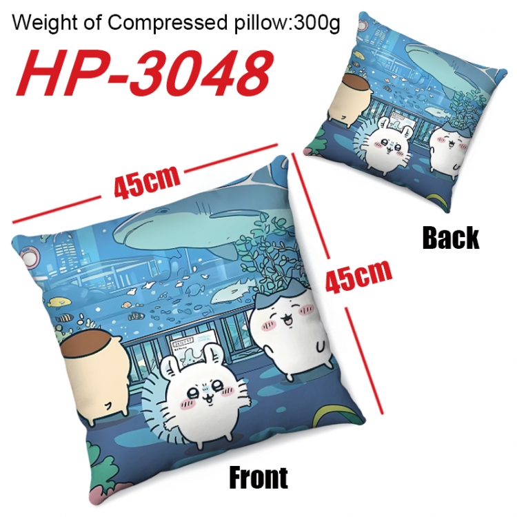 Chiikawa Anime digital printing double-sided printed pillow 45X45cm NO FILLING HP-3048