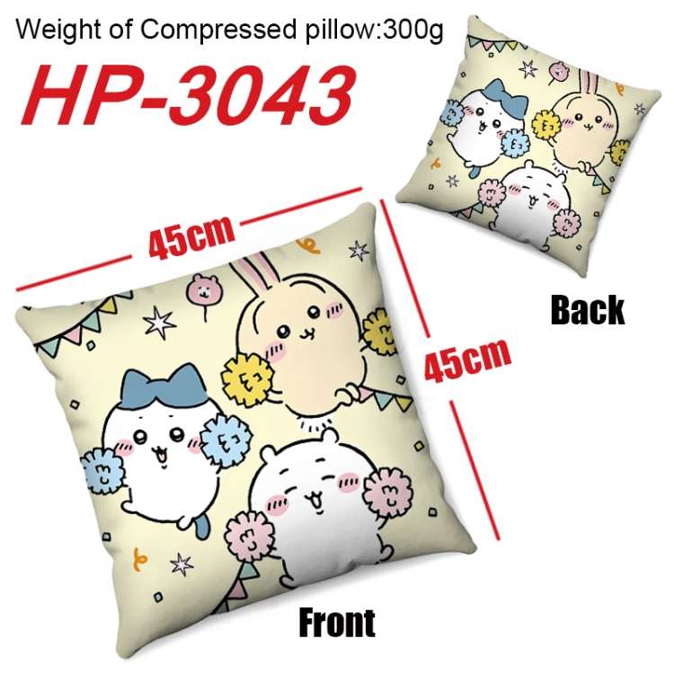 Chiikawa Anime digital printing double-sided printed pillow 45X45cm NO FILLING HP-3043