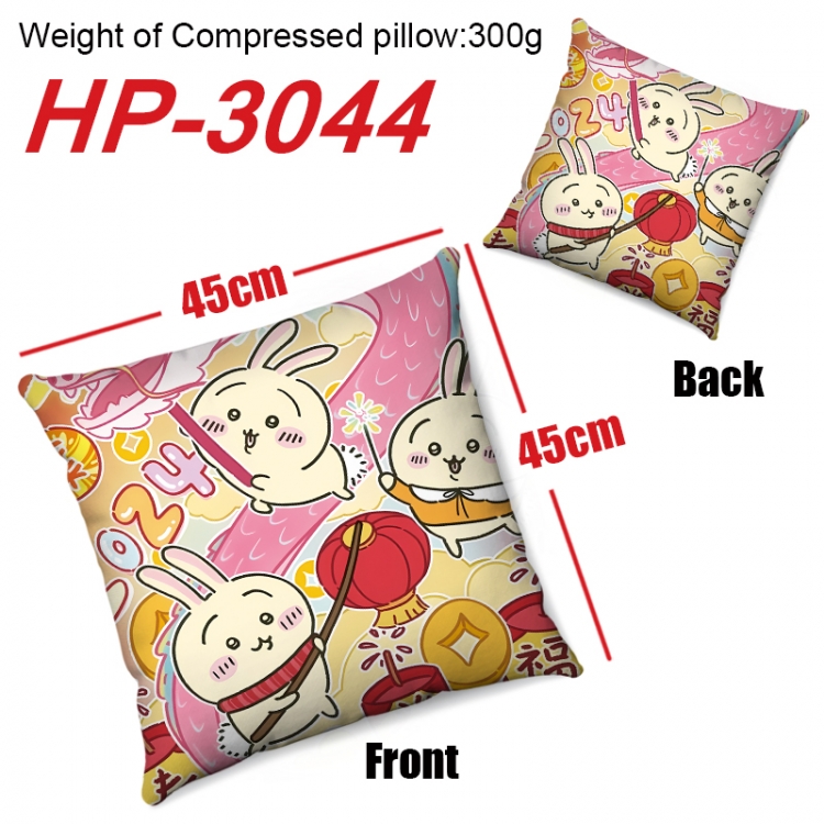 Chiikawa Anime digital printing double-sided printed pillow 45X45cm NO FILLING  HP-3044