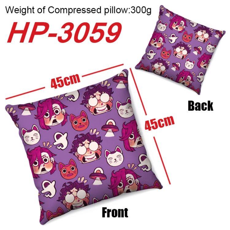 DANDADAN  Anime digital printing double-sided printed pillow 45X45cm NO FILLING HP-3059