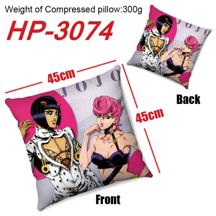 JoJos Bizarre Adventure  Anime digital printing double-sided printed pillow 45X45cm NO FILLING HP-3074